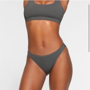 NWT Skims Dipped Bikini Bottom in Gunmetal Size Small
